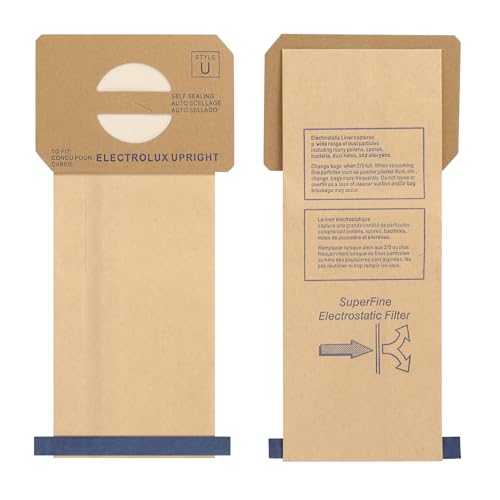 6 Pack Upright Vacuum Cleaner Bags Compatible with Electrolux | Dkaikai