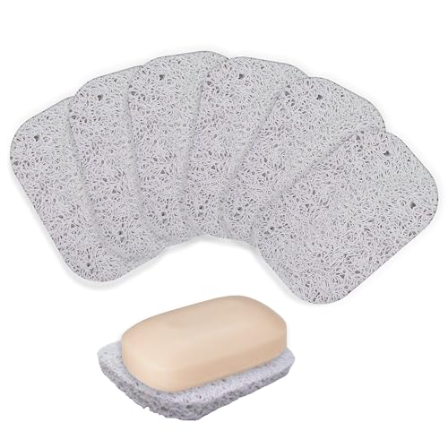 Gadgetime USA Soap Saver Pad - 6 Pack Non-Slip Soap Dish