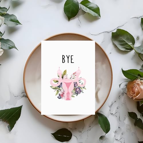 Funny Bye Uterus Card - Hysterectomy Get Well Soon Card