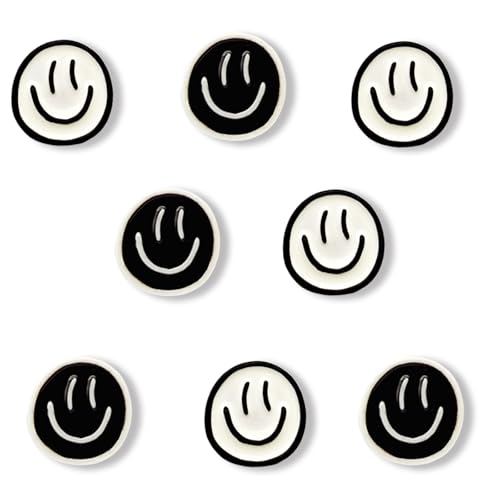 8PCS Cute Smile Face Fridge Magnets - Strong Mini Magnets for Home & Office