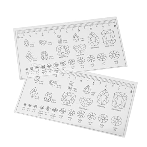 Flexible Nail Measuring Ruler - Ultra Thin PVC Nail Art Tool (10 Pack)