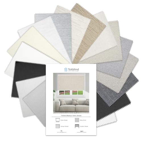 Blackout Roller Shade Fabric Sample Swatch Set - Multicolor
