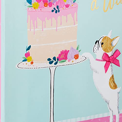 Hallmark Medium Birthday Gift Bag with Tissue Paper - Make a Wish Cake & Pug