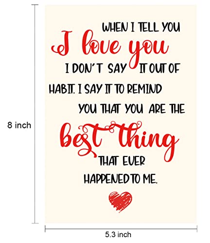 When I Tell You I Love You - Romantic Valentine's Day Card