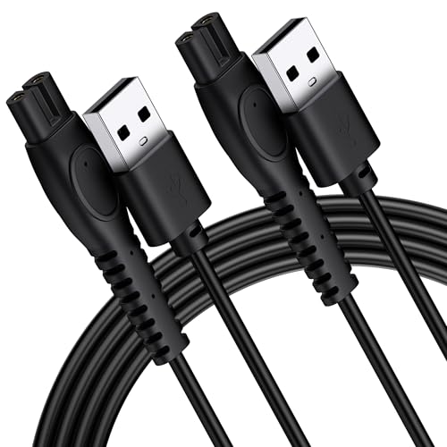 Meliya 2 Pack 5V Shaver Charging Cable for Philips Norelco One Blade
