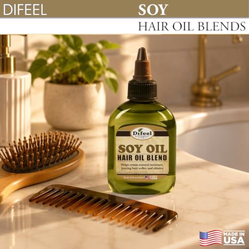 Difeel Soy Hair Oil Blend Moisturizing Scalp & Hair Treatment 2.5 oz