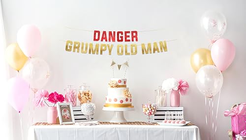 Funny Gold Glitter Retirement Banner - Pre-Strung Party Decoration