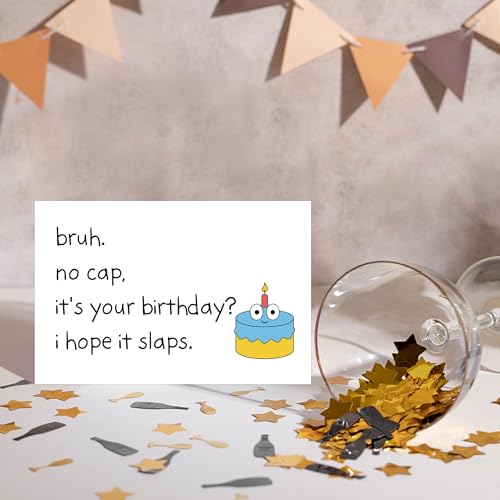Zoytonky Fun Teen Birthday Card for Boys & Girls - Variation 07, 8x5.3in