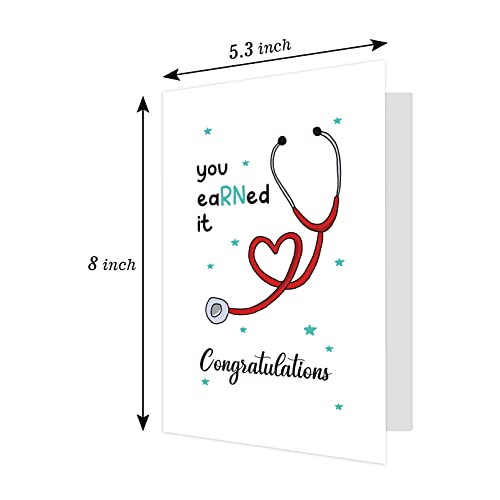 Cute Nurse Graduation Card - RN Congratulations Greeting Card