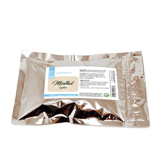 100% Natural Menthol Crystals 2 oz | Pure Peppermint Aroma for DIY Candles, Soaps, and Air Fresheners