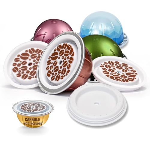 SWEETDEER Reusable Silicone Lids for Nespresso Vertuo - 4 Pcs Set