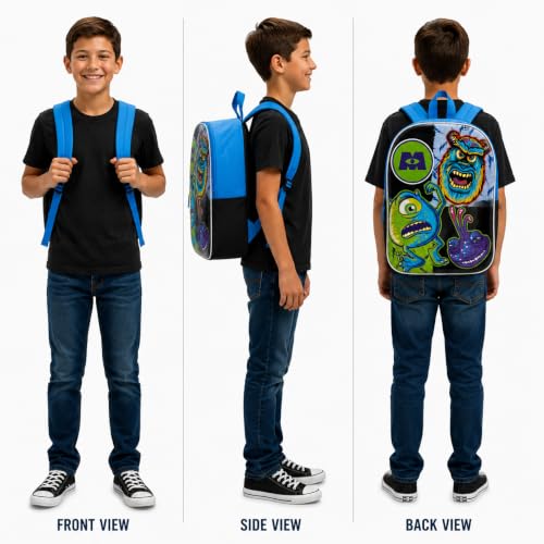 Disney Monsters Inc. 15-Inch Kids Backpack for School and Travel