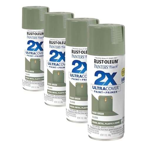 Rust-Oleum Painter's Touch 2X Spray Paint - Gloss Sage Green, 12 oz (Pack of 4)
