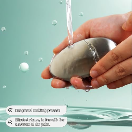 Stainless Steel Soap Bar - Odor Eliminator for Kitchen & Hands