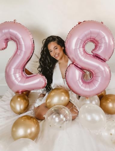 40-Inch Pink Foil Number 2 Balloon for Birthday & Party Decor