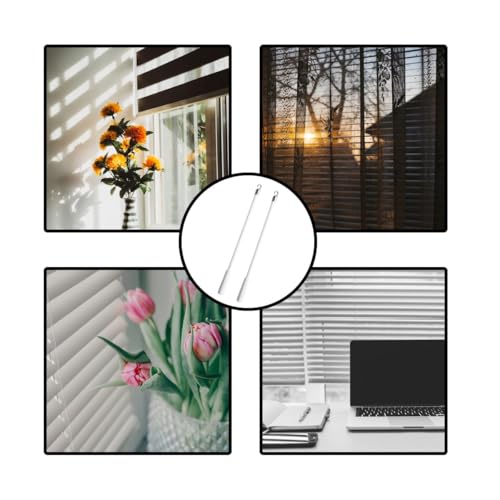 Zucosue 2-Pack 12-Inch Vertical Blinds Stick Replacement Wands