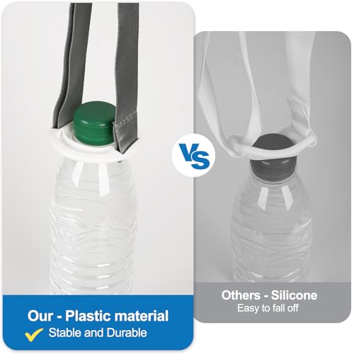 4 Pack Water Bottle Holder Lanyard, Adjustable Beverages Shoulder Strap for most 16.9 fl oz Bottles