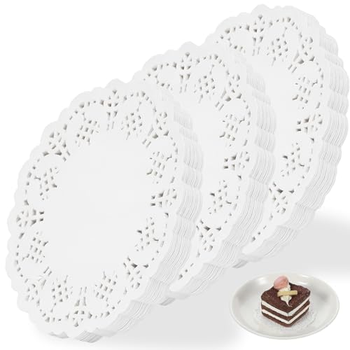 White Lace Paper Doilies 3.5 Inch 300 Pcs Disposable Placemats