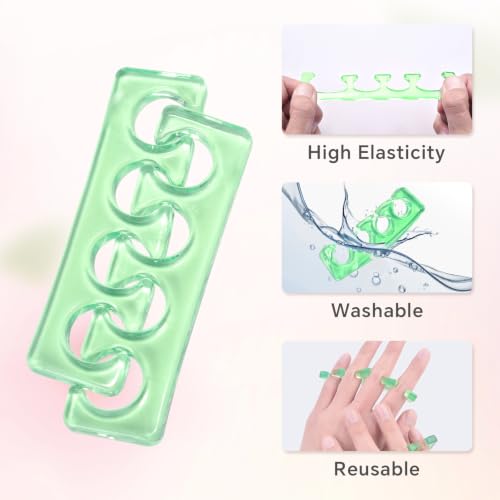 KADS Silicone Toe Separators 2pcs for Nail Art and Pedicure Care
