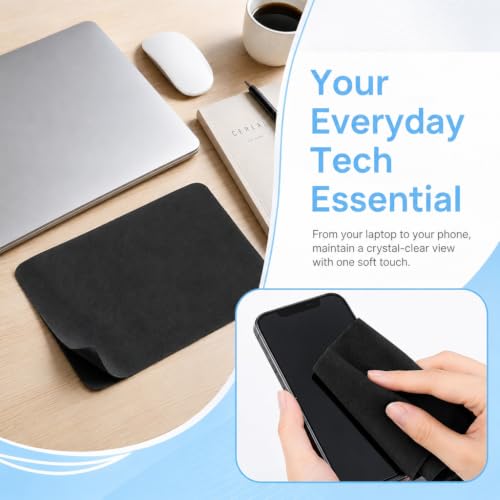 KEANBOLL 2 Pack Black Microfiber Keyboard & Screen Protectors
