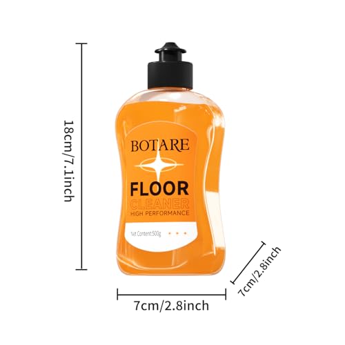 Botare Orange Floor Cleaner Liquid with Cleaning Cloth - 17.6 Fl Oz