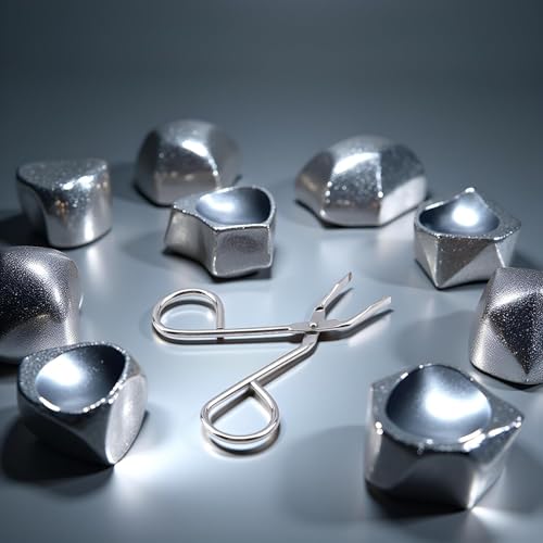 SelHeng Stainless Steel Eyebrow Scissors and Flat Tip Tweezers