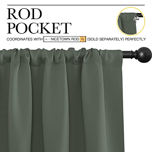 NICETOWN Blackout Curtains - Thermal Insulated Drapes, 34x54