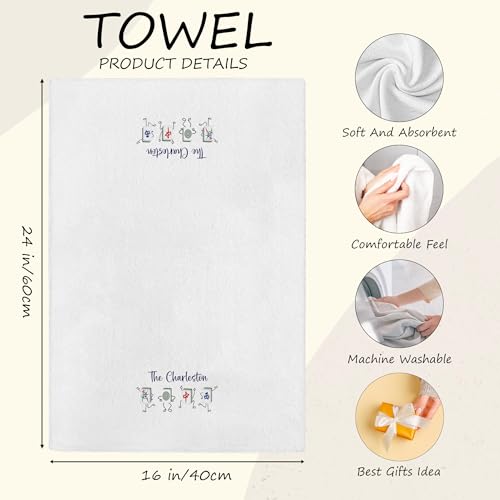 Mahjong Kitchen Towels - Super Absorbent Microfiber Dishcloths, 16x24 Inch