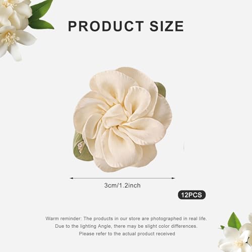 UPSTORE 12 Pcs Jasmine Flower Hair Clips Alligator Barrettes for Women