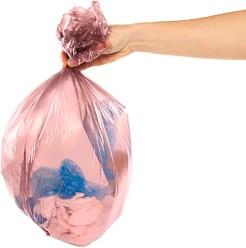 Biodegradable 3-4 Gallon Trash Bags - 120 Count Pink