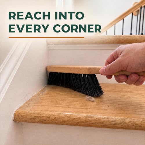10.4" Hand Broom with Medium-Soft Bristles for Versatile Cleaning