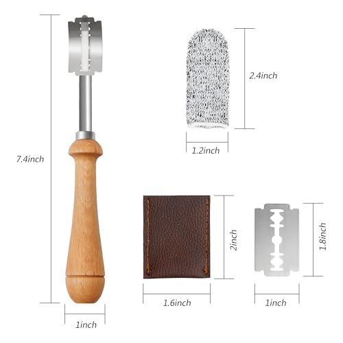 Bread Lame Scoring Tool with 10 Razor Blades for Artisan Baking