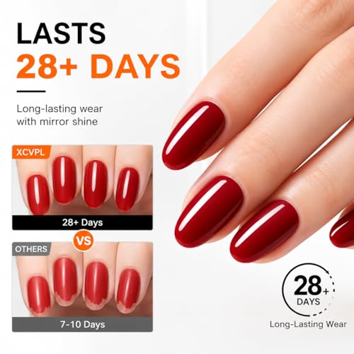 XCVPL No Wipe Gel Top Coat - 15 mL High Gloss UV/LED Nail Polish