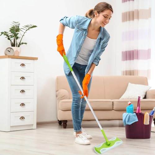 KIMIFACA Extra Long Detachable Mop Handle for Swiffer - Green