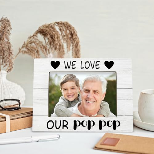 Wooden 4x6 Picture Frame for Grandpa | Gift for Grandkids