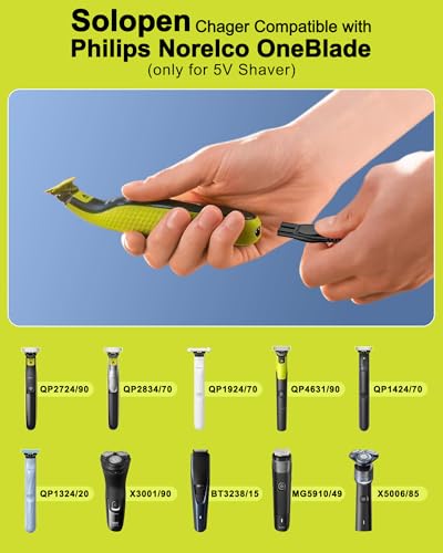 Soloepn USB-A Charger Cable Compatible with Philips Norelco OneBlade