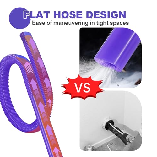 ELEMONY Dryer Vent Cleaner Kit for Dyson V7 V8 V10 V11 V12 V15 - 2.7ft Hose Attachment