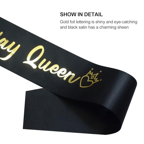 Birthday Queen Sash for Women - Satin Birthday Party Gift