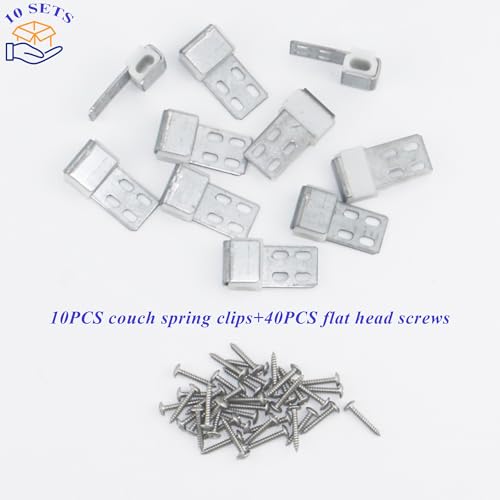 10-Pack Upholstery Spring Clips for Couch & Chair Repair