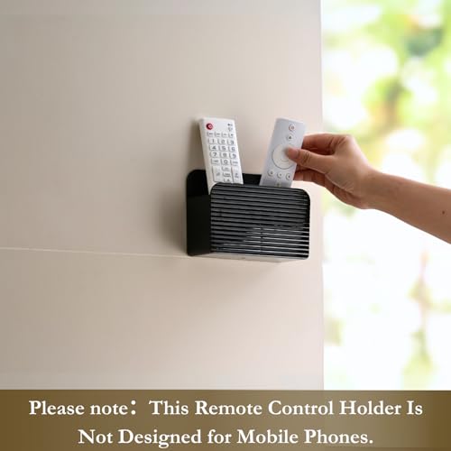 LINFIDITE Wall-Mounted Remote Control Holder for 2-4 Remotes