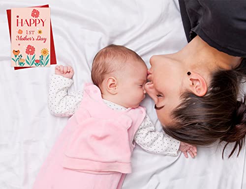 WaaHome First Mother's Day Card for New Mom with Photo Insert