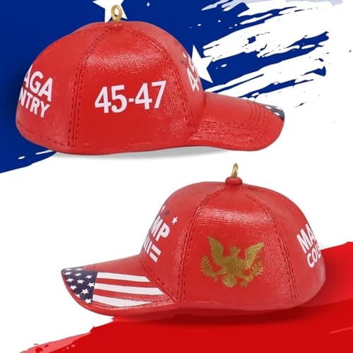 Trump Support Christmas Ornament - 3.6 Inch Patriotic Holiday Decor