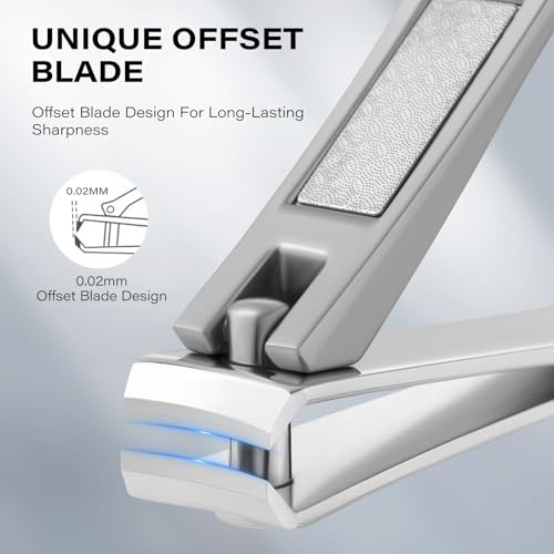 Cut it Ultra-Sharp Nail Clipper with Built-in File and Carbon Steel Blades