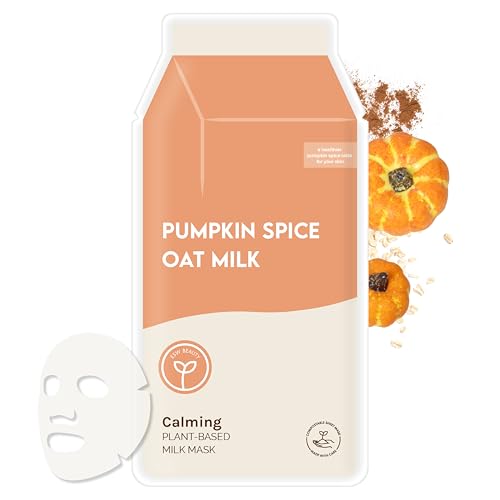 ESW Beauty Pumpkin Spice Oat Milk Sheet Face Mask for Sensitive Skin