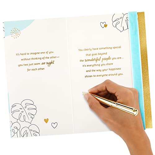 Hallmark Wedding Card for Couple with Gemstone Heart