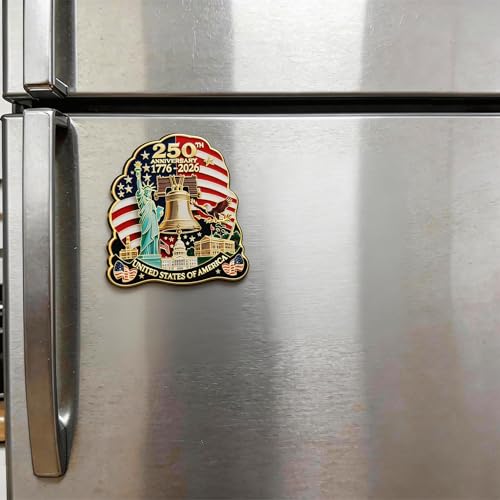250th Anniversary USA Fridge Magnet - Statue of Liberty & Eagle