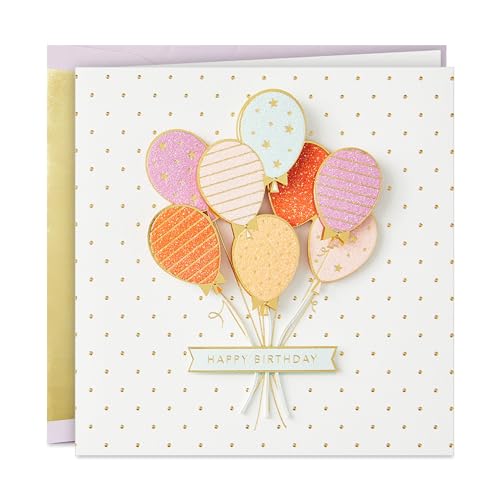 Hallmark Signature Birthday Card for Her with Balloons