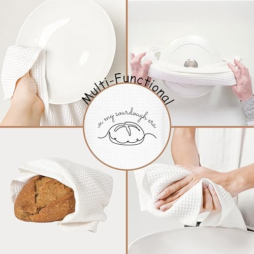 Exqcom Sourdough Era Kitchen Towel 16x24 Inch Funny Baking Gift