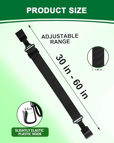 Adjustable Double Claw Trash Can Lock Strap - 2 Pack