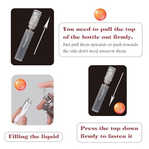 LVYKING 5ml Refillable Perfume Spray Bottles - 10 Pack Travel Size